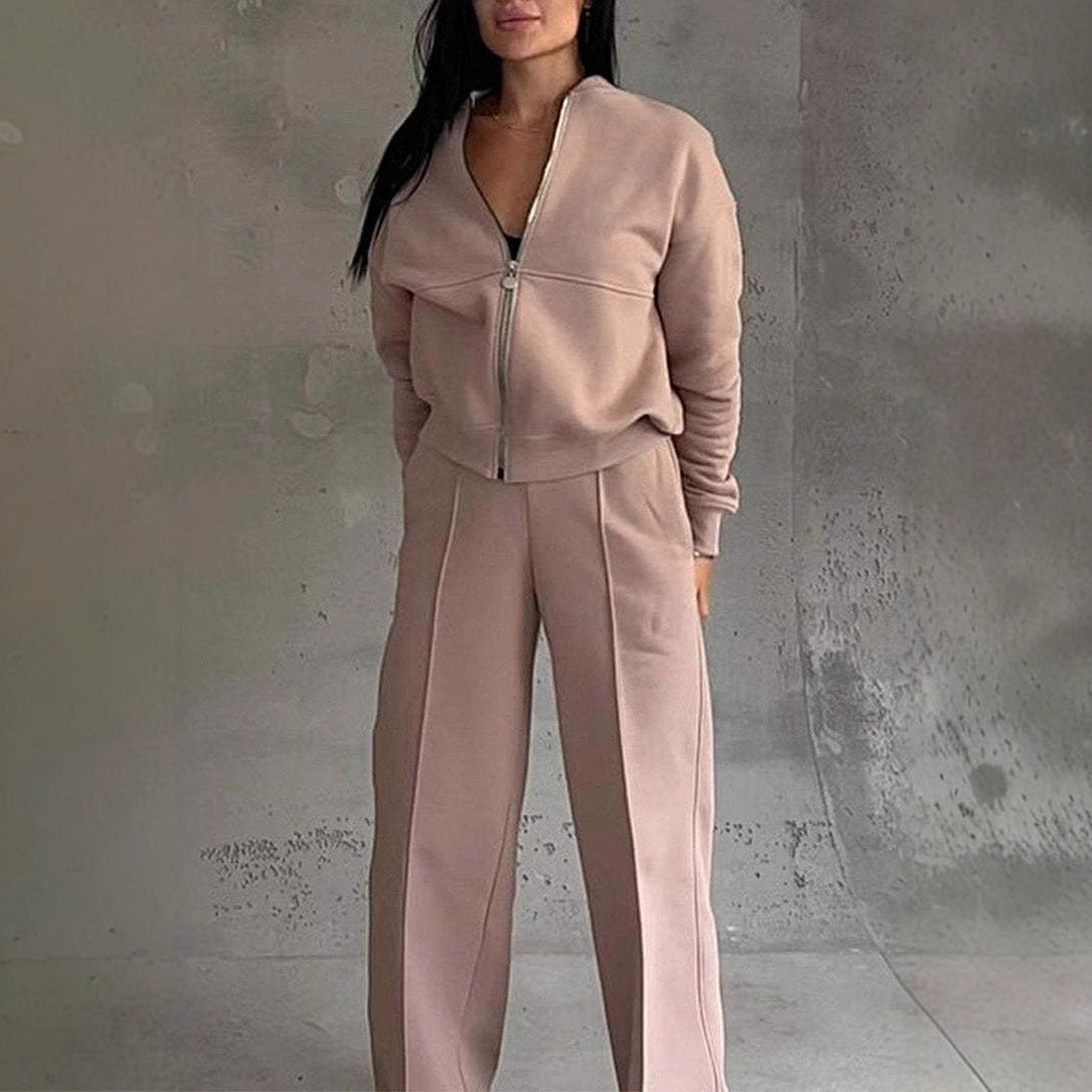 Two-piece Set | Jacket And Wide Leg Pants