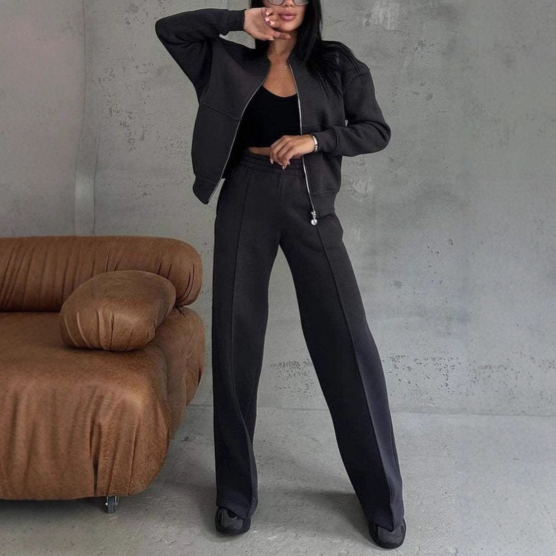 Two-piece Set | Jacket And Wide Leg Pants