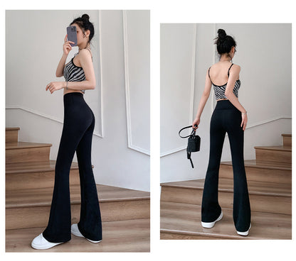 Spring And Autumn Skinny Shark Pants Outer Wear Black High Waist Slimming